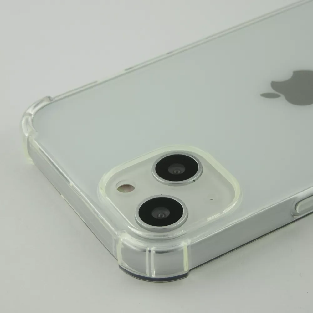 Coque iPhone 14 - Gel Transparent Silicone Bumper anti-choc avec protections pour coins