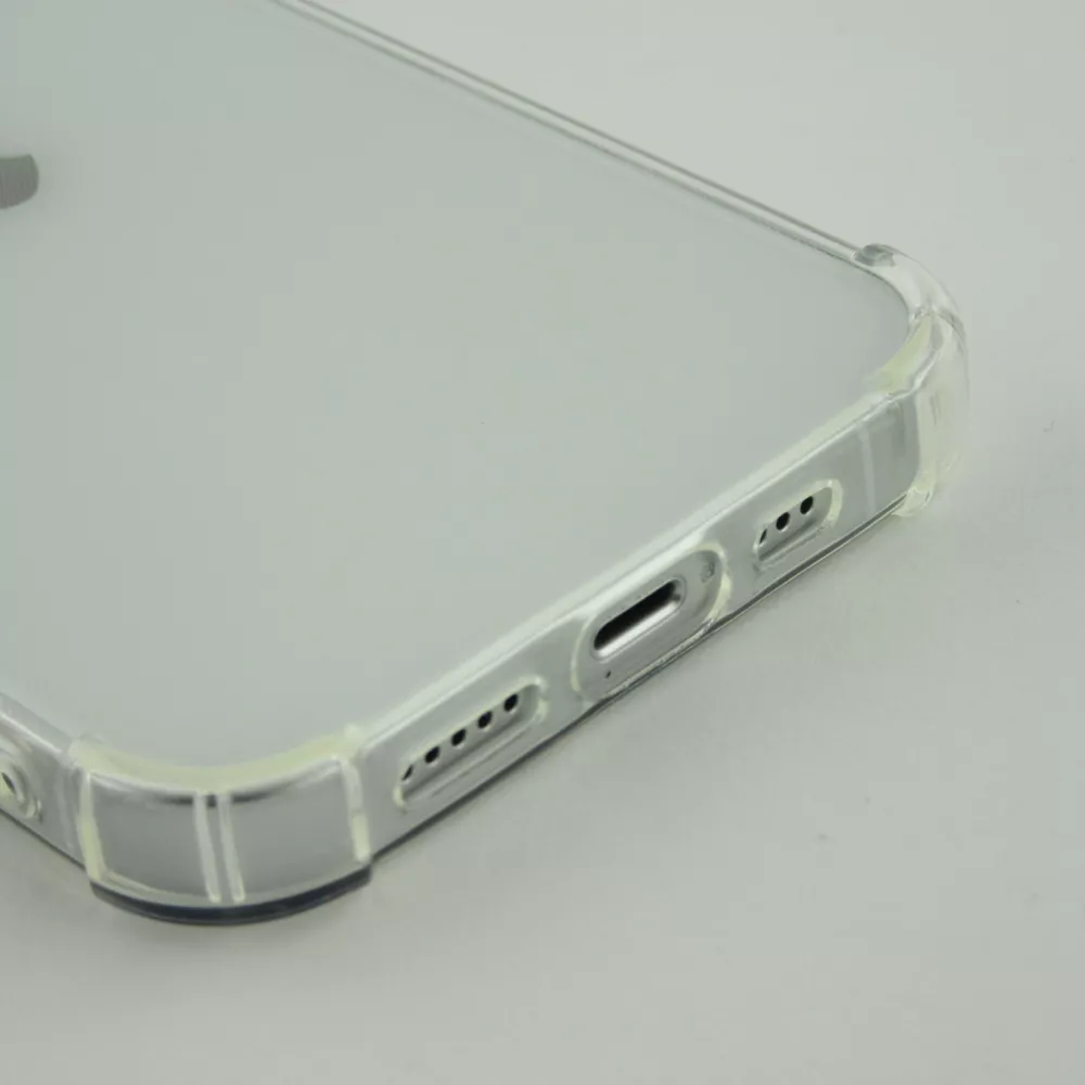 Coque iPhone 14 - Gel Transparent Silicone Bumper anti-choc avec protections pour coins