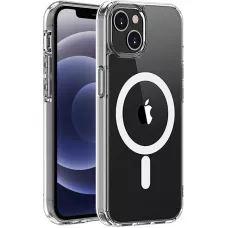 Coque iPhone 14 - Gel transparent compatible MagSafe silicone TPU Super Clear