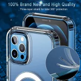 Coque iPhone 14 - Gel transparent compatible MagSafe silicone TPU Super Clear