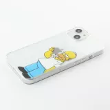 iPhone 15 Case Hülle - Gummi cartoon Homer Simpson