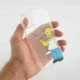 iPhone 15 Case Hülle - Gummi cartoon Homer Simpson
