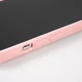 iPhone 13 Pro Max Case Hülle - Kamera vertikale Klappe Regenbogen - Rosa