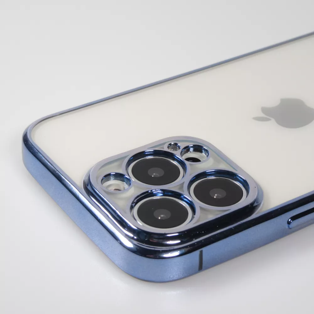 iPhone 14 Case Hülle - Electroplate - Blau