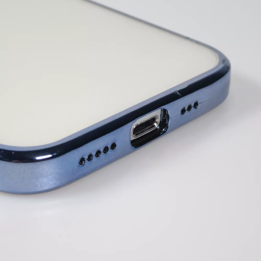 iPhone 14 Case Hülle - Electroplate - Blau