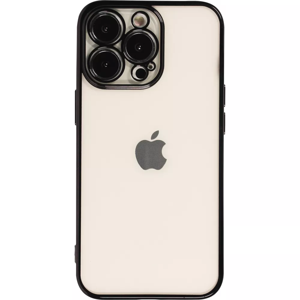 Coque iPhone 14 Pro Max - Electroplate - Noir