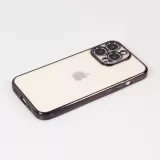 Coque iPhone 14 Pro Max - Electroplate - Noir
