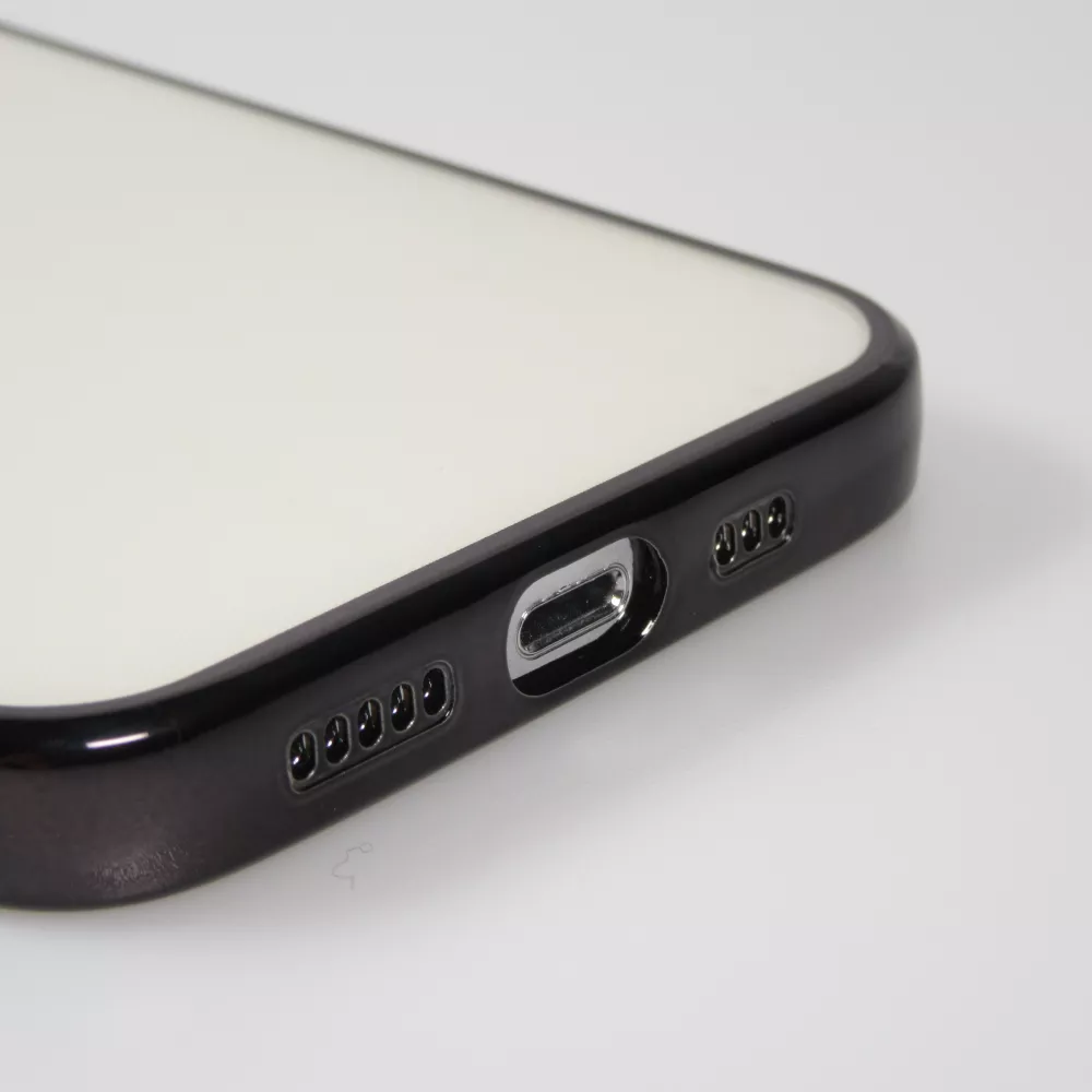 Coque iPhone 14 Pro Max - Electroplate - Noir