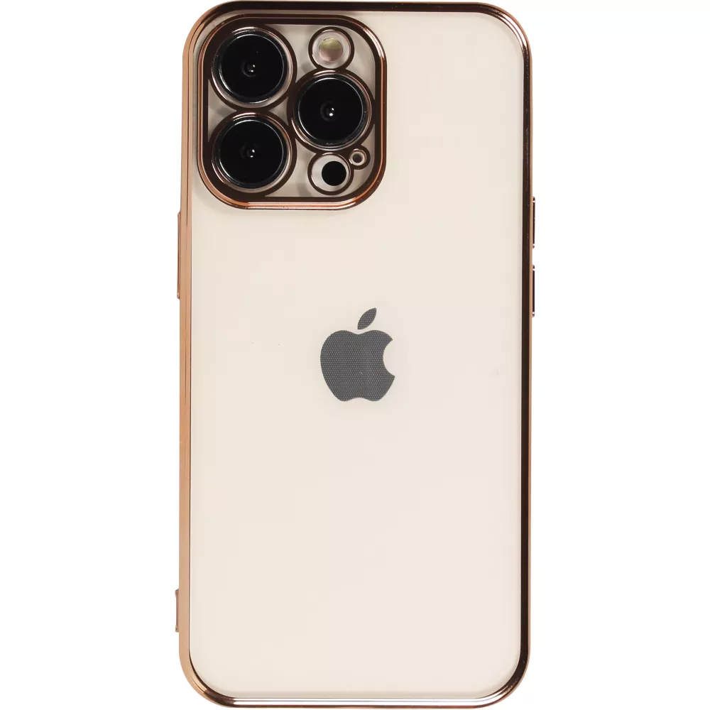 Coque iPhone 14 Pro Max - Electroplate - Or