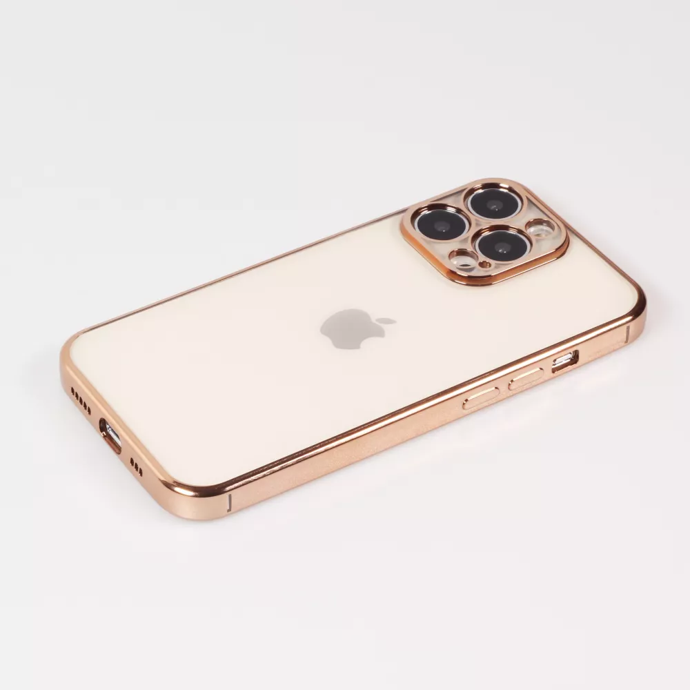 Coque iPhone 14 Pro Max - Electroplate - Or