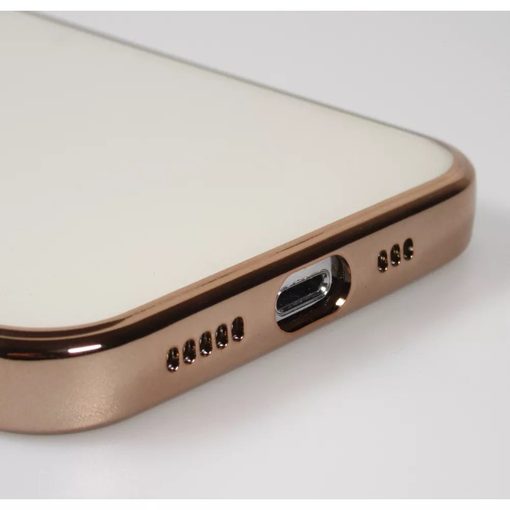 Coque iPhone 14 Pro Max - Electroplate - Or