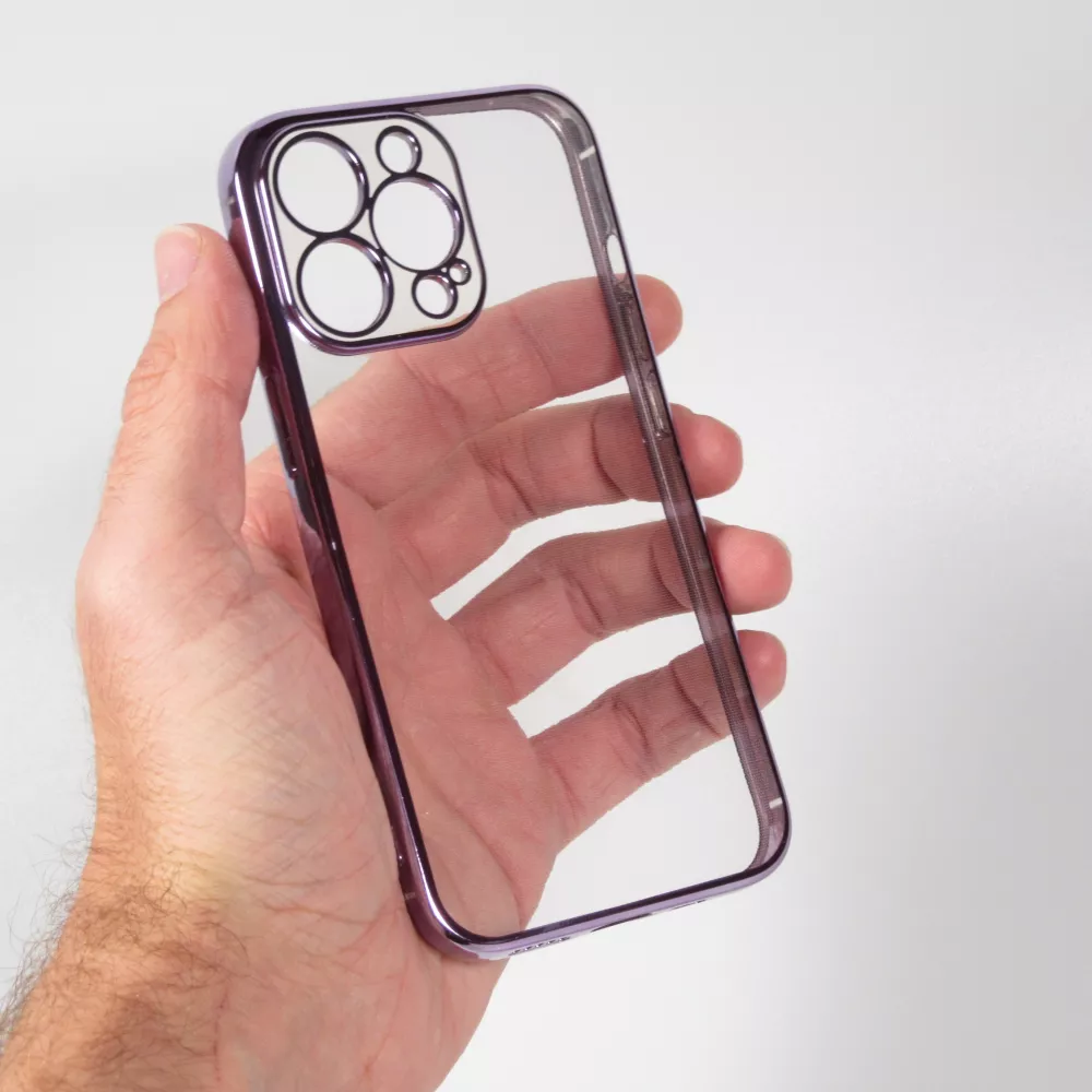 Coque iPhone 14 Pro - Electroplate - Violet