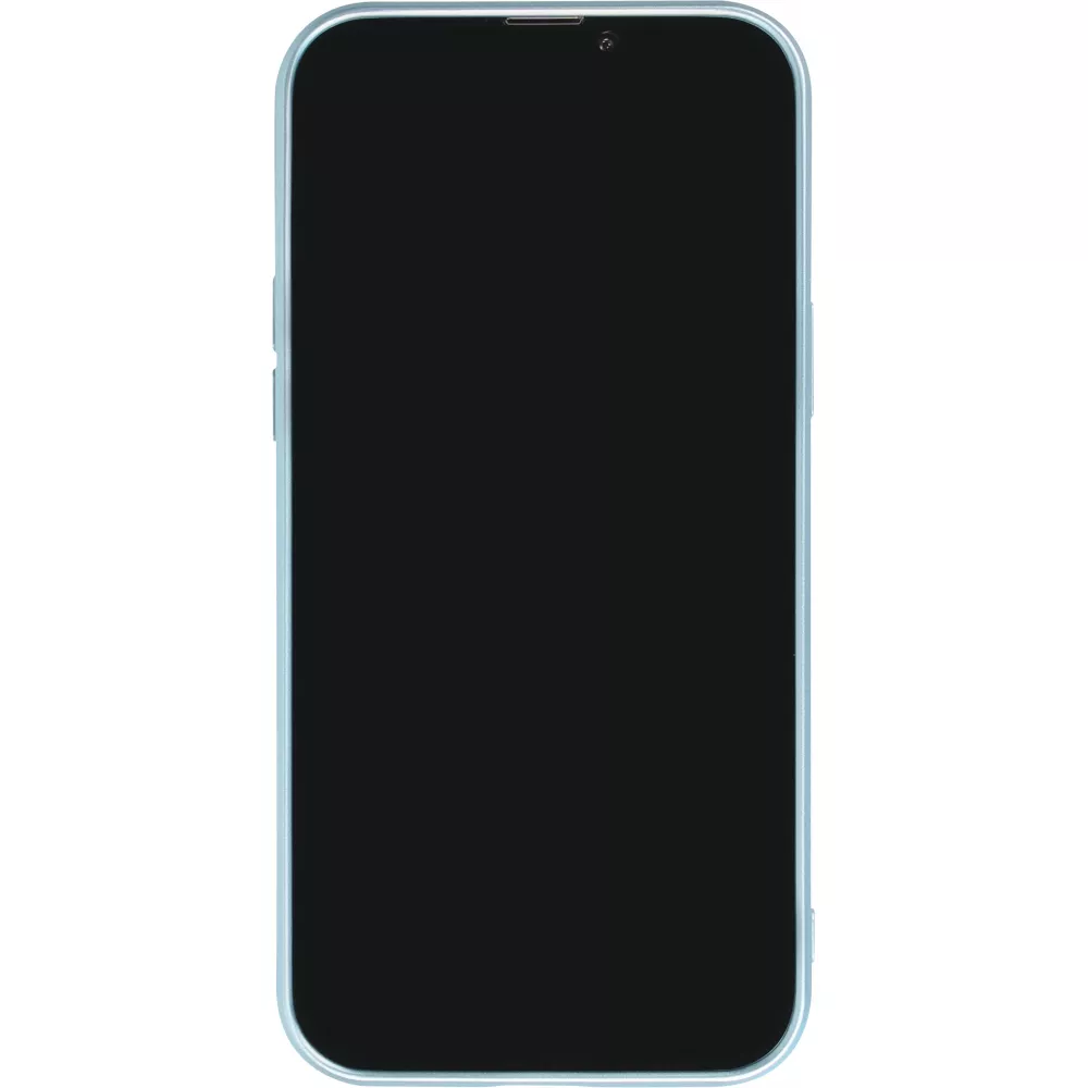 Coque iPhone 14 Pro Max - Gel souple avec vitre de protection caméra MagSafe - Bleu