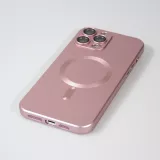 Coque iPhone 16 Pro - Gel souple avec vitre de protection caméra MagSafe - Rose