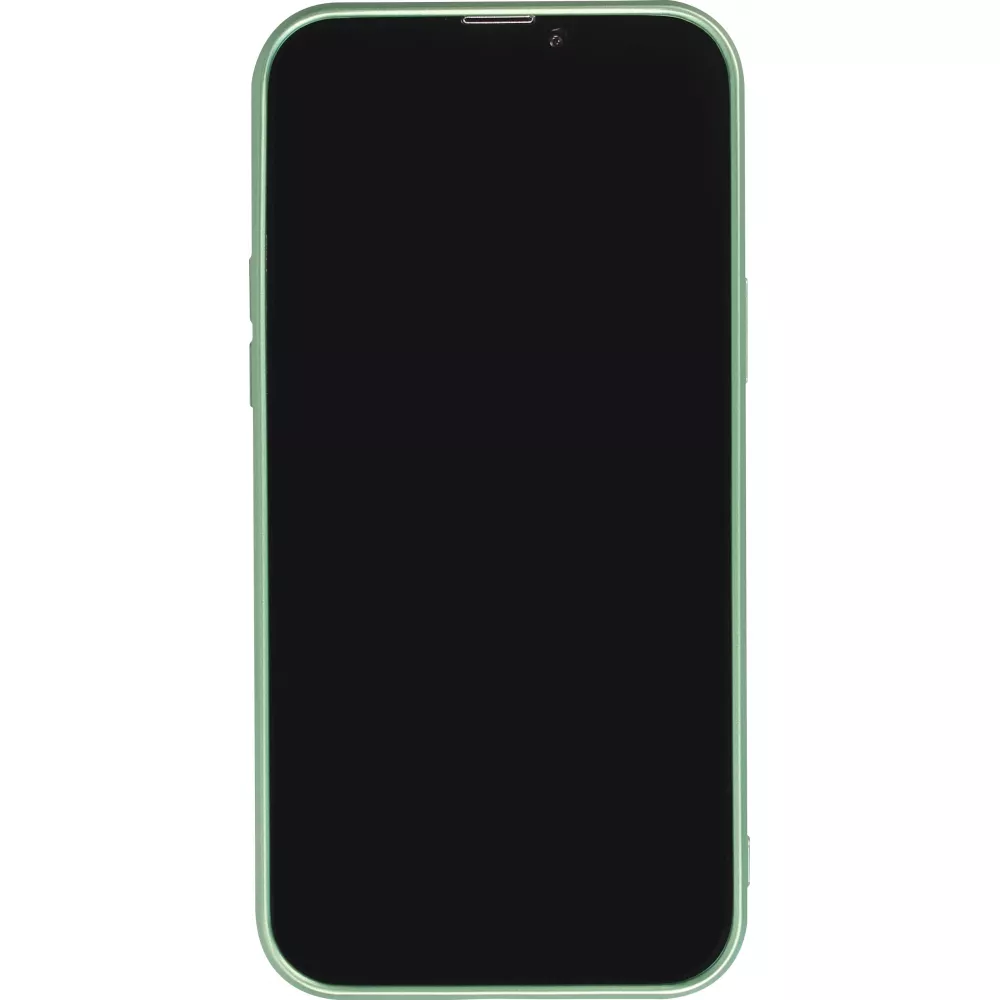 Coque iPhone 14 Pro Max - Gel souple avec vitre de protection caméra MagSafe - Vert