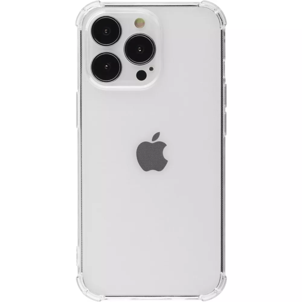 Coque iPhone 15 Pro - Gel Transparent Silicone Bumper anti-choc avec protections pour coins