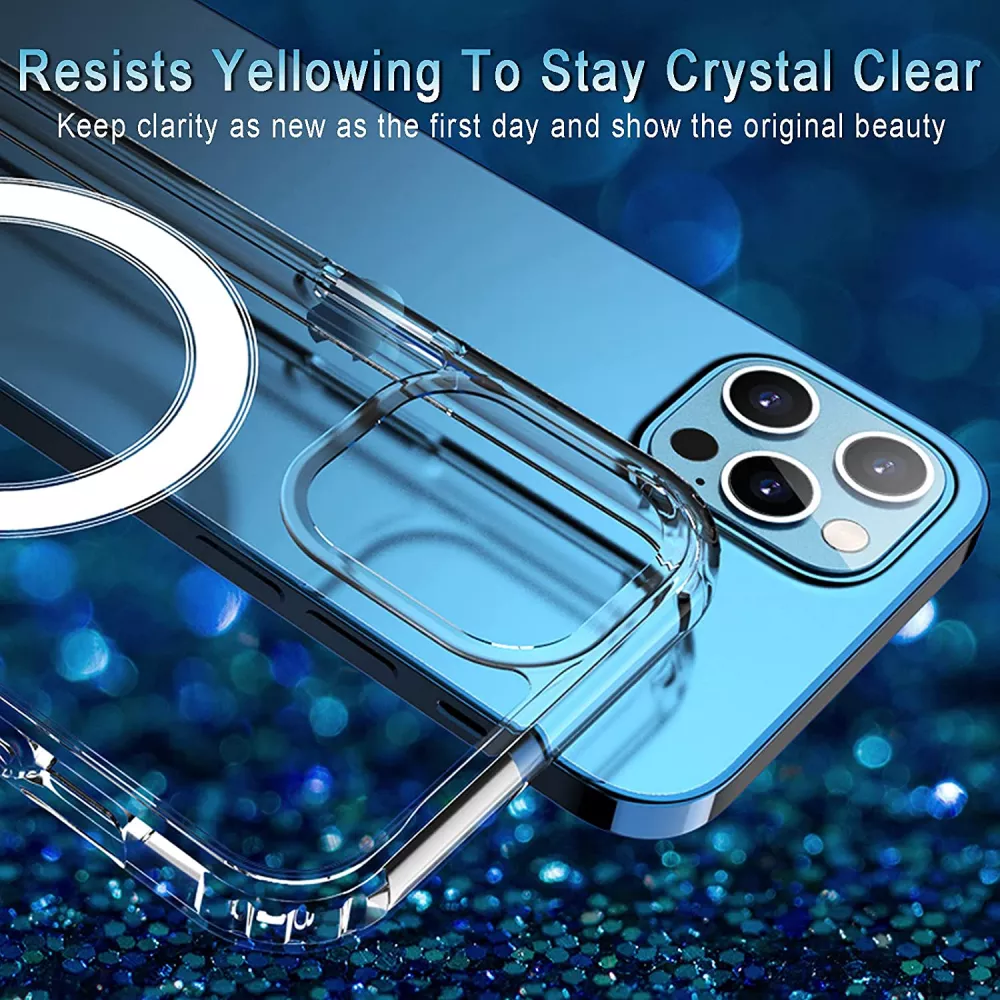 Coque iPhone 14 Pro Max - Gel transparent compatible MagSafe silicone TPU Super Clear