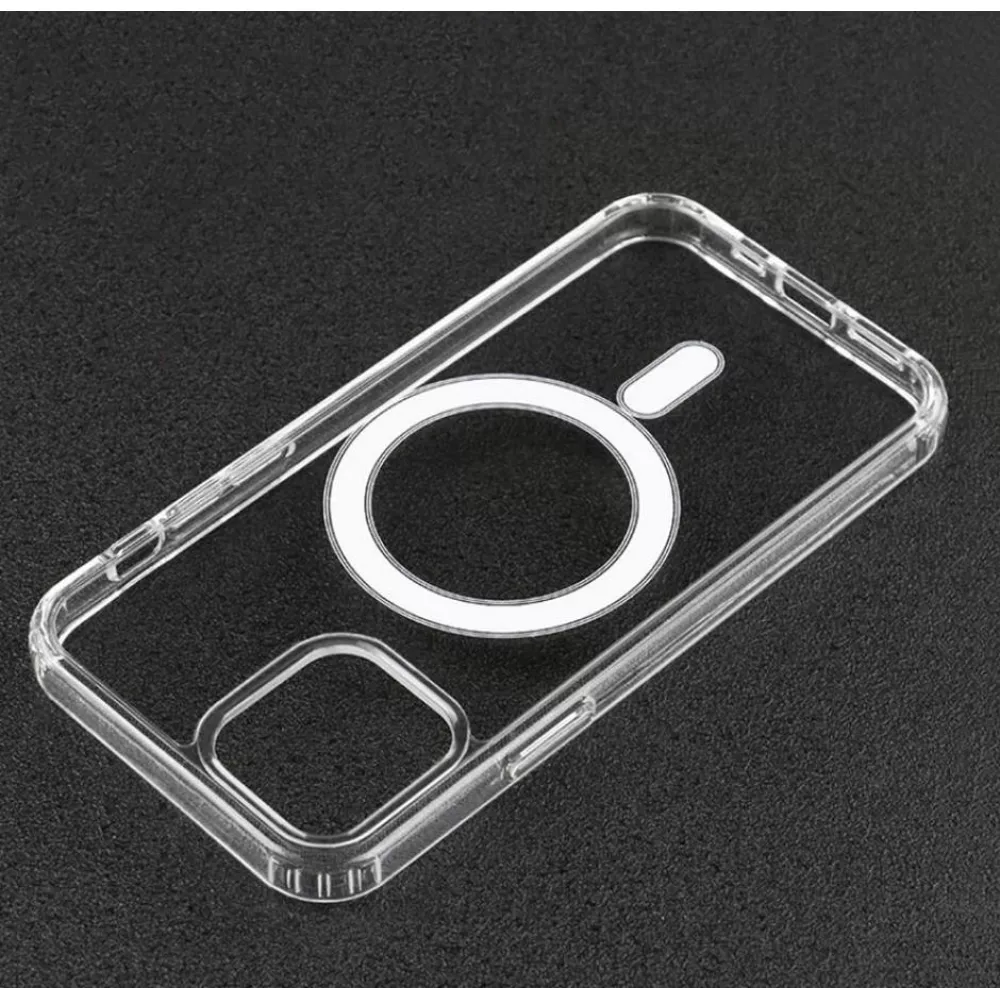 Coque iPhone 14 Pro Max - Gel transparent compatible MagSafe silicone TPU Super Clear