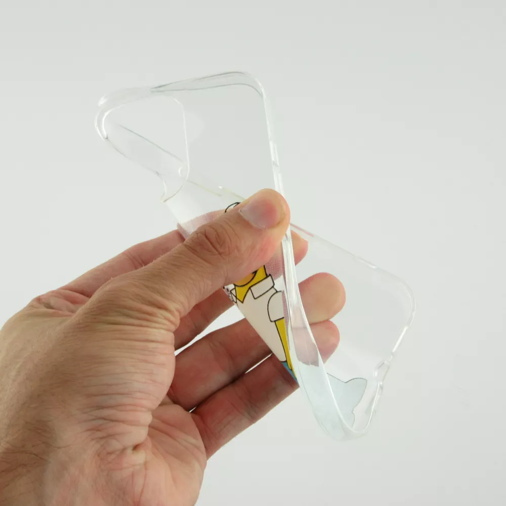 iPhone 16 Pro Case Hülle - Gummi cartoon Homer Simpson
