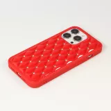 Hülle iPhone 13 Pro Max - Luxury gewölbt Diamant - Rot