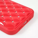 Hülle iPhone 13 Pro Max - Luxury gewölbt Diamant - Rot