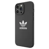 Coque iPhone 13 Pro Max - Adidas silicone soft touch avec logo blanc imprimé - Noir