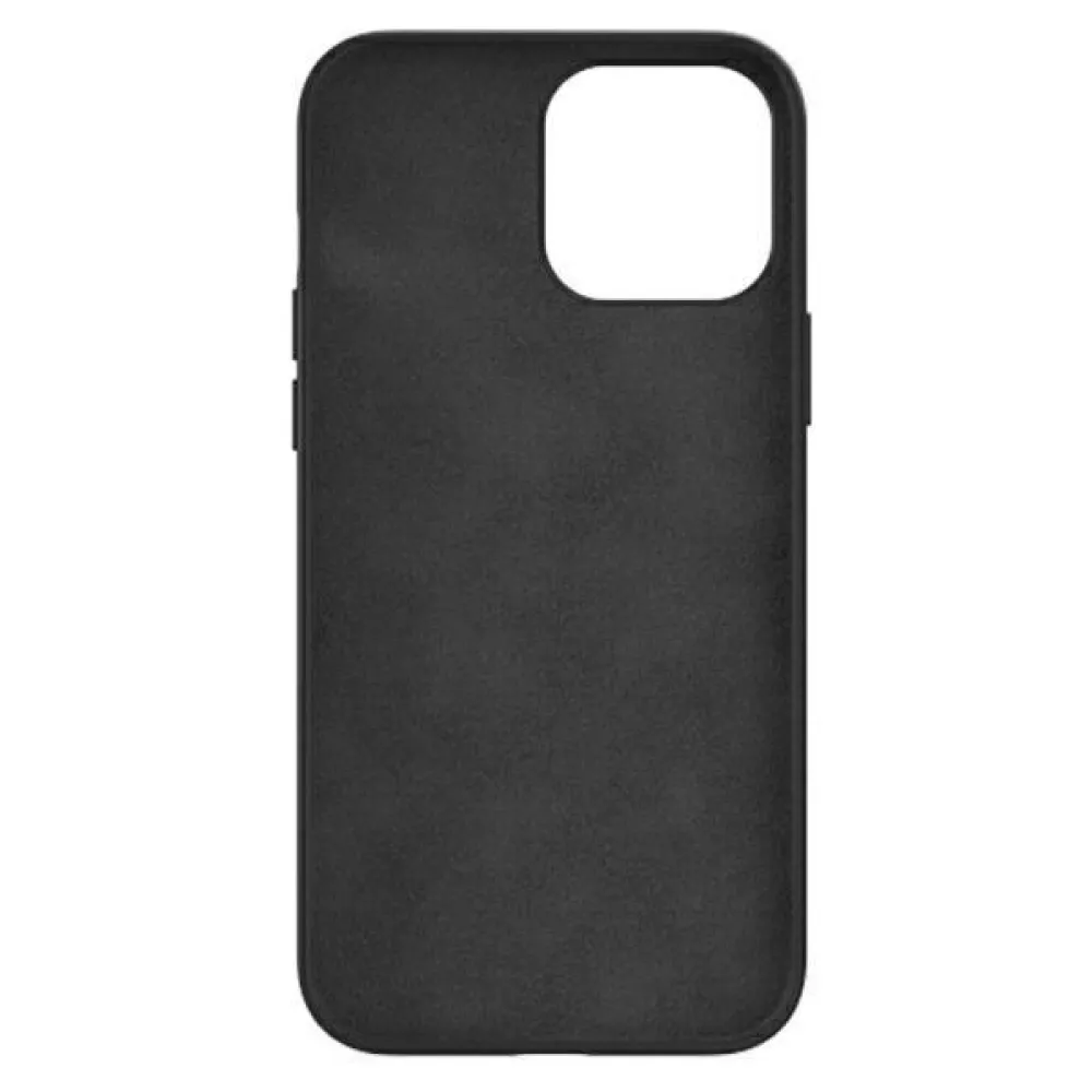 Coque iPhone 13 Pro Max - Adidas silicone soft touch avec logo blanc imprimé - Noir