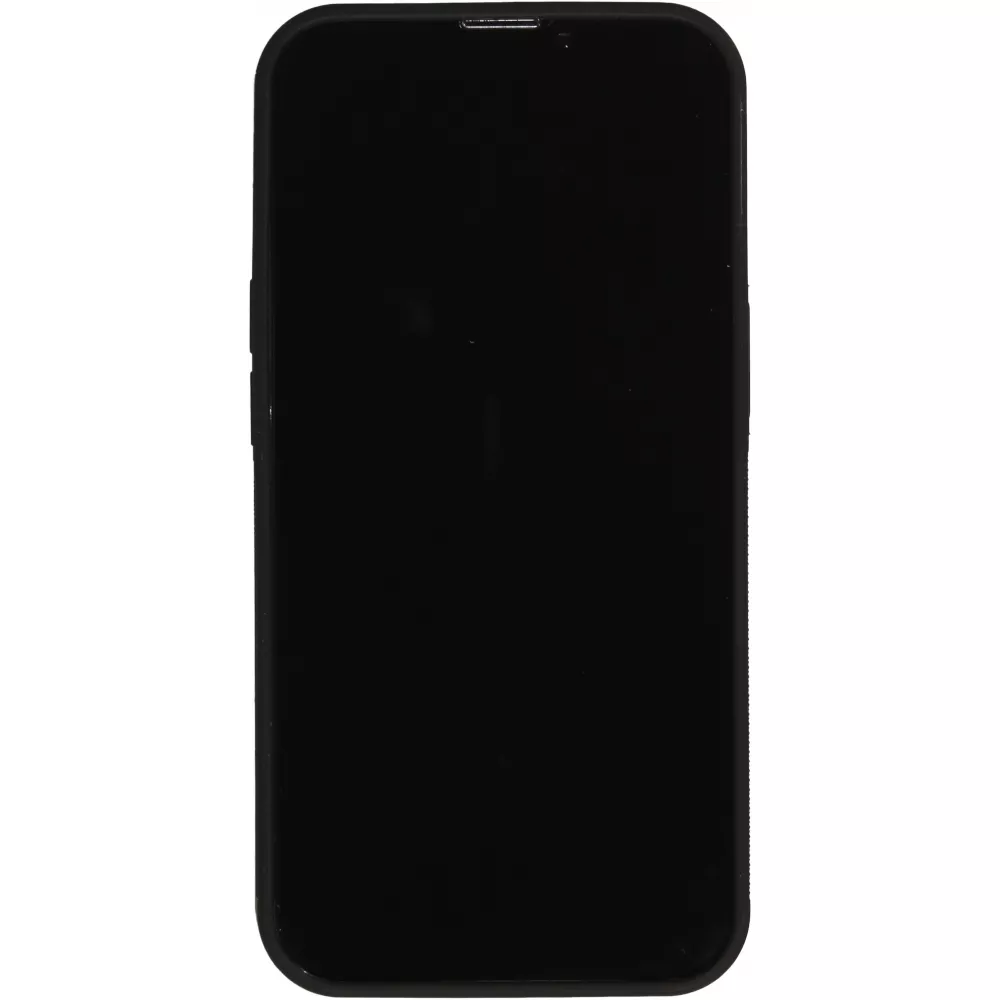 iPhone 14 Pro Case Hülle - Carbomile Alcantara und Carbon mit roten Nähten (MagSafe kompatibel)