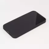 iPhone 14 Pro Case Hülle - Carbomile Alcantara und Carbon mit roten Nähten (MagSafe kompatibel)