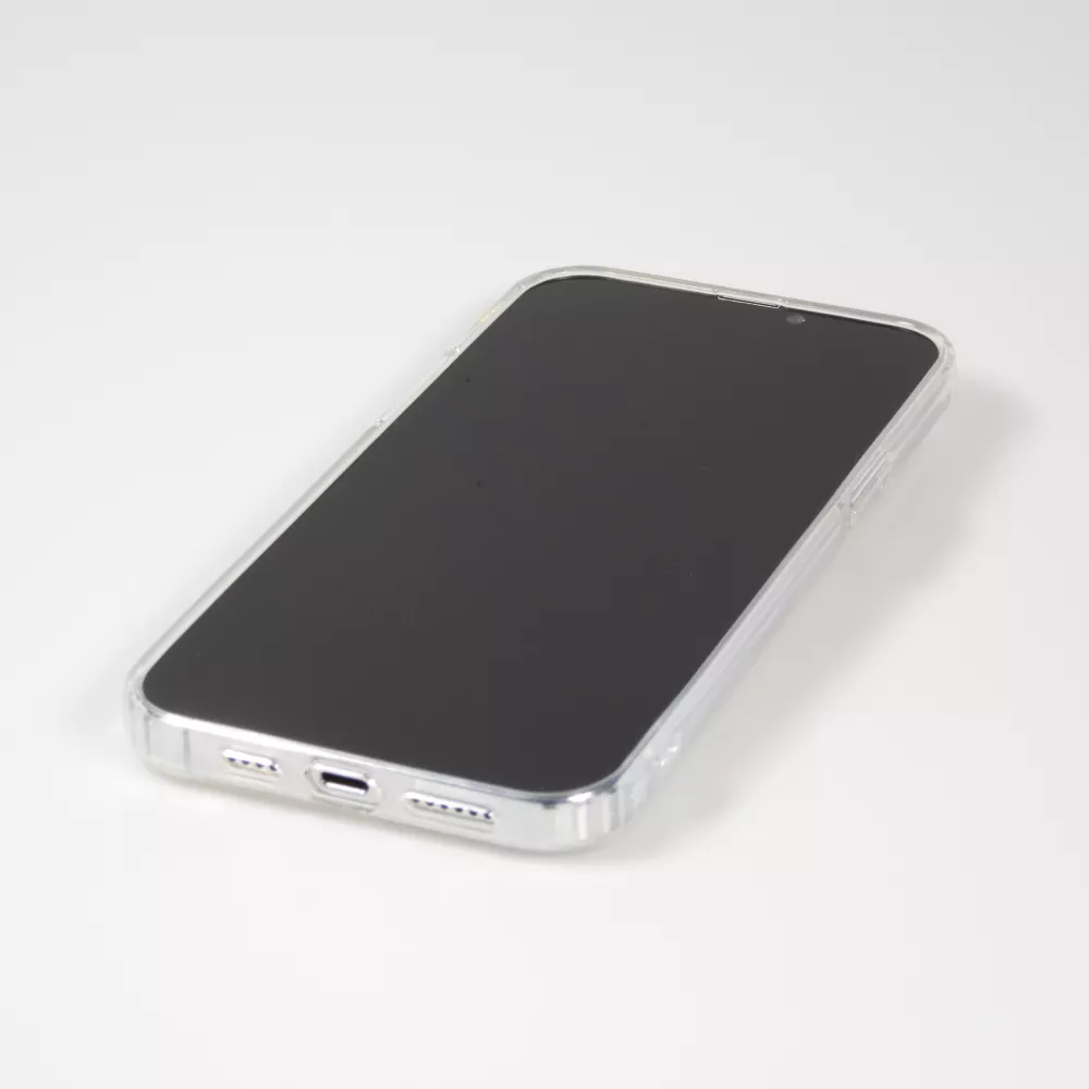 iPhone 13 Pro Max Case Hülle - Gummi mit Kartenhalter - Transparent