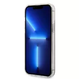 iPhone 13 Pro Max Case Hülle - Guess Monogramm lackiert mit goldenem MagSafe - Braun