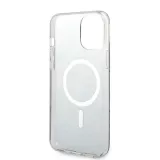 iPhone 13 Pro Max Case Hülle - Guess Monogramm lackiert mit goldenem MagSafe - Braun