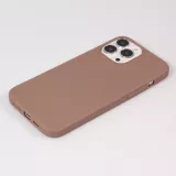 Coque iPhone 15 Plus - Silicone Mat - Brun