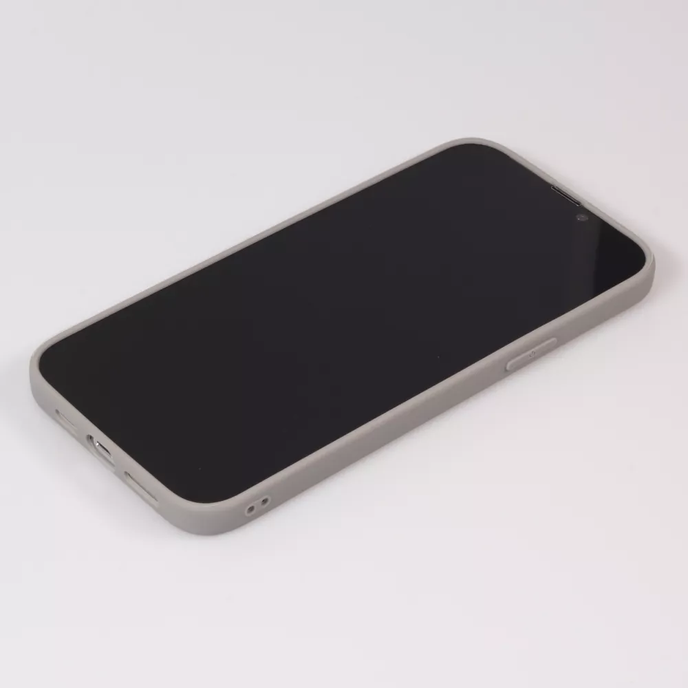 iPhone 13 Pro Max Case Hülle - Silikon Mat - Grau