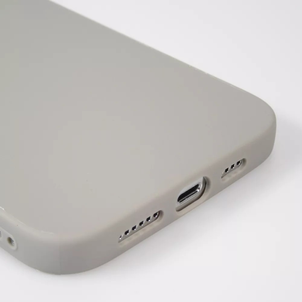 iPhone 13 Pro Max Case Hülle - Silikon Mat - Grau