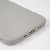 iPhone 13 Pro Max Case Hülle - Silikon Mat - Grau