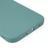 Coque iPhone 15 Pro - Silicone Mat - Vert foncé