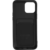 iPhone 13 Pro Max Case Hülle - Soft Touch Kartenhalter - Schwarz