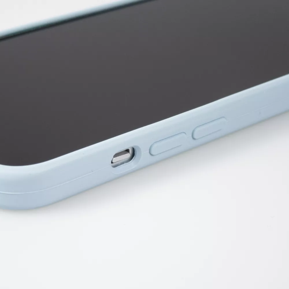 Coque iPhone 15 Pro - Soft Touch - Bleu clair