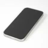 Coque iPhone 15 Pro - plastique ultra fin semi-transparent mat - Gris