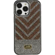 Coque iPhone 13 Pro Max - Shiny Lines  - Or