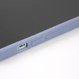iPhone 14 Pro Case Hülle - Silikon Mat Herz gold - Blau