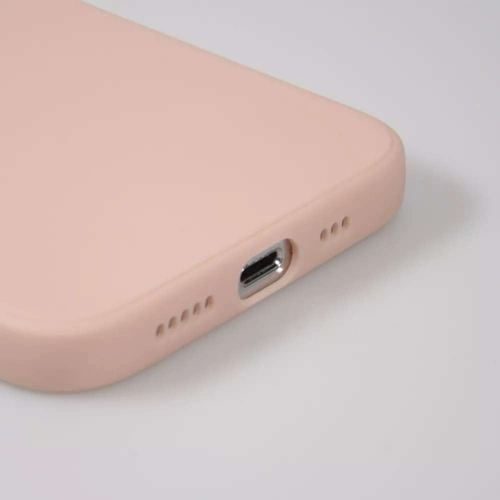 Samsung Galaxy S24 Case Hülle - Silikon Mat Herz gold - Rosa