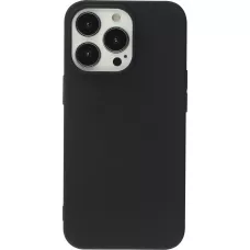 Coque iPhone 15 Pro - Silicone Mat - Noir
