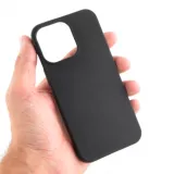 Coque iPhone 15 Pro - Silicone Mat - Noir