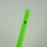 Coque iPhone 13 Pro Max - Silicone avec lanière et crochet vert clair