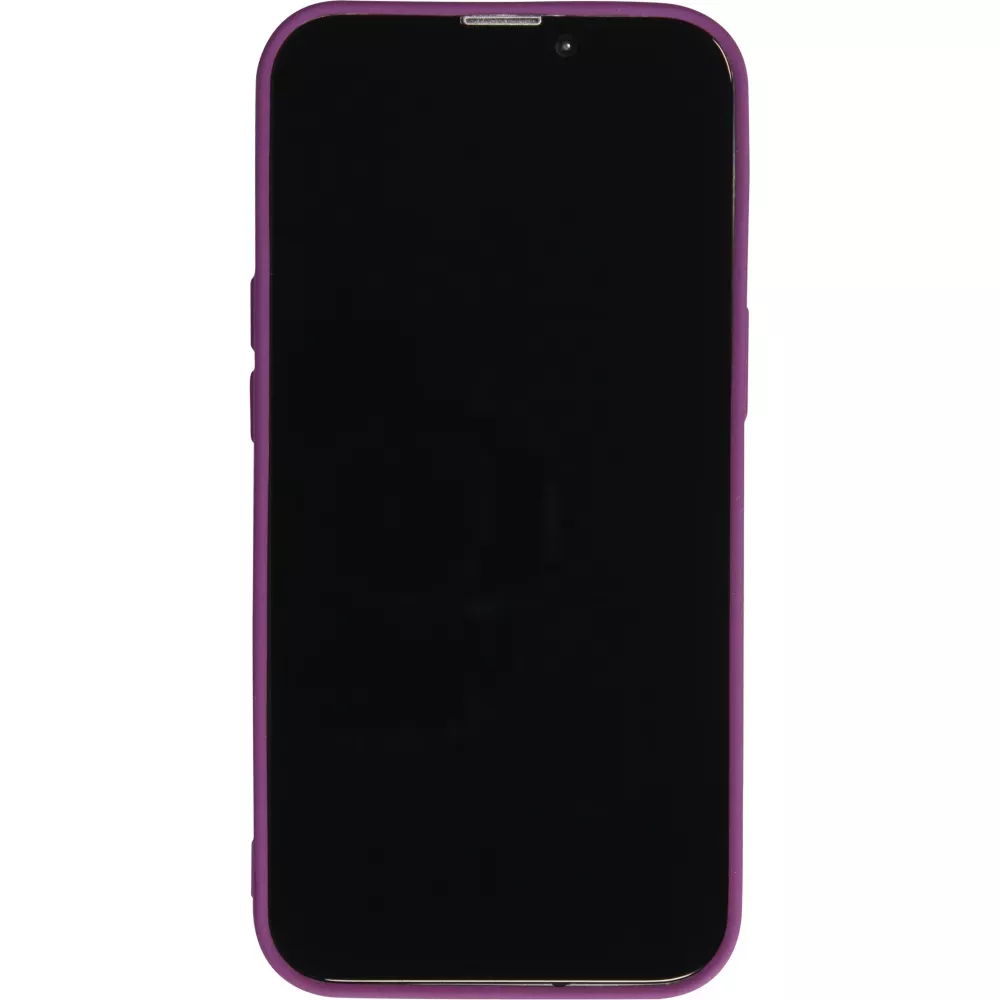 Coque iPhone 13 - Silicone Mat Rude - Violet