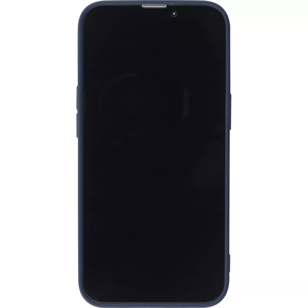 Coque iPhone 13 mini - Silicone Mat - Bleu foncé