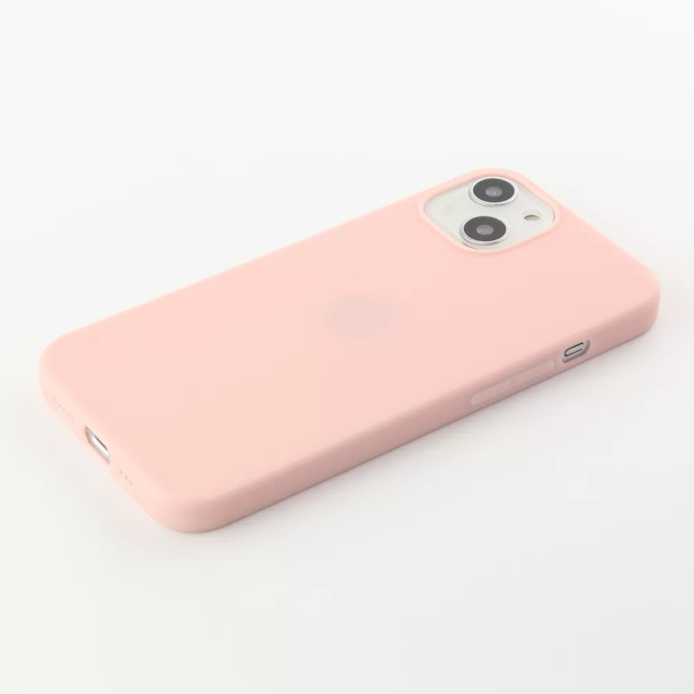 Coque iPhone 13 mini - Silicone Mat - Rose clair