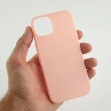 Coque iPhone 13 mini - Silicone Mat - Rose clair
